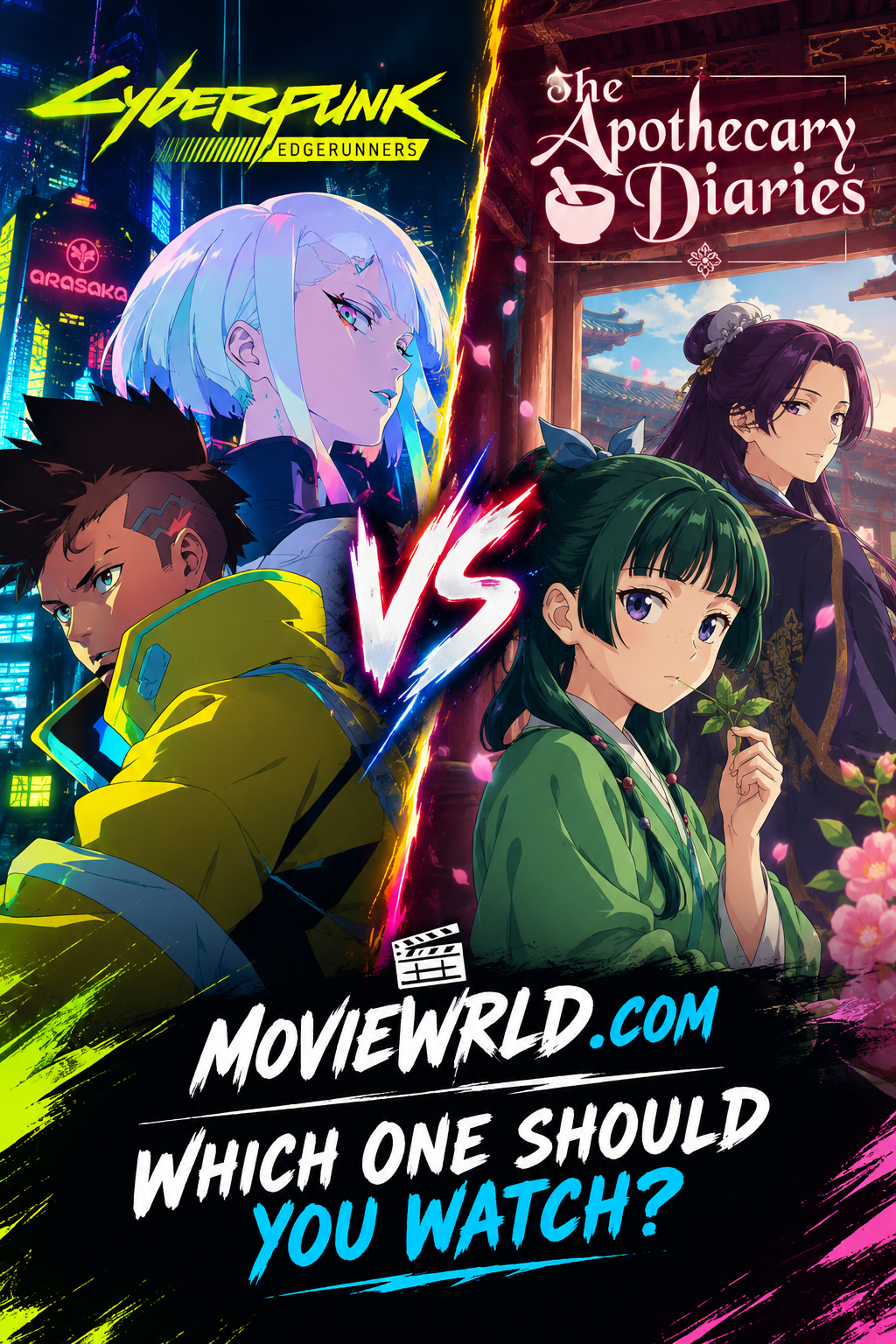 Cyberpunk:Edgerunners vs The Apothecary Diaries: